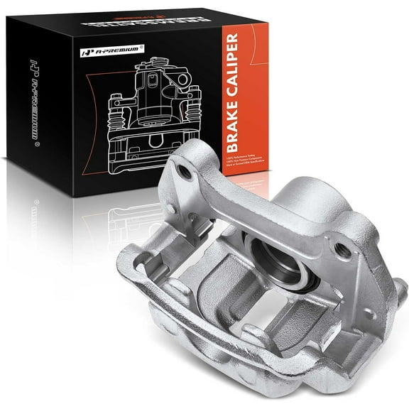 A-Premium Disc Brake Caliper with Bracket Compatible with Chevrolet Equinox Malibu Impala GMC Terrain Cadillac ELR Buick Front Right Passenger Side