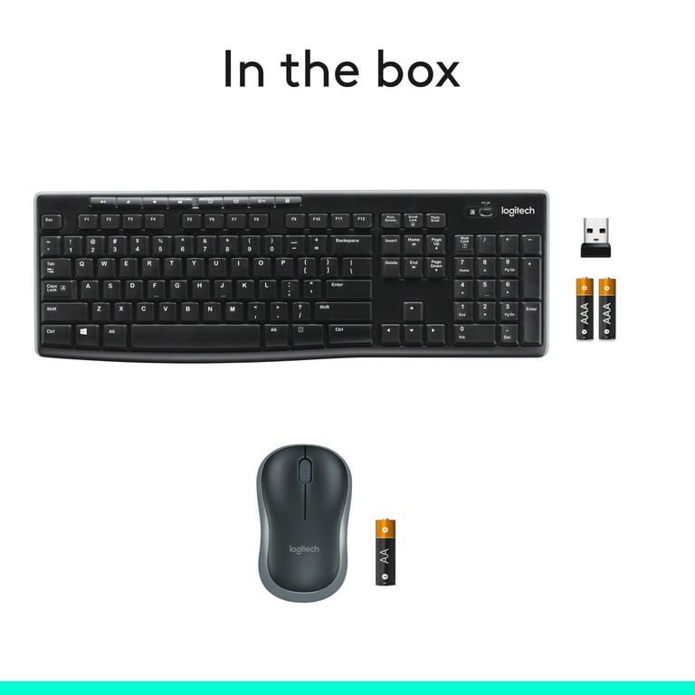 Logitech, Wireless Keyboard, K270, RF USB Connection, Black