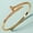 Gold Color-B, variant on Classic Woman's Nail 14K Yellow Gold Bracelet Europe and the United States Popular Bracelets Sparkling Zircon Bangle As A Gift