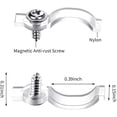 thumbnail image 4 of 200 Pieces Led Strip Lights Clips Light Mounting Clips One Side Led Light Clips with Screws for 10 mm Wide Waterproof LED Strip Lights, 4 of 7