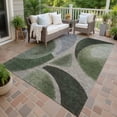 thumbnail image 5 of Addison Rugs Chantille Indoor/Outdoor Contemporary Abstract Olive Machine Washable Rectangle Rug, 10' x 14', 5 of 6