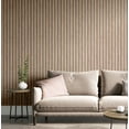 thumbnail image 2 of Fine Decor Manolo Light Brown Wooden Slat Wallpaper, 2 of 5