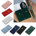 thumbnail image 2 of ✪ Watch Pouch Flannelette Fabric Watch Bag Durable Travel Pouch Case Buckle Design Not Easy to Fall Off Protect Your Watch, 2 of 19