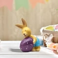 thumbnail image 4 of Wooowa Easter Cute Bunny Egg Figurine Set, Colorful Spring Bunny Ornament, Festive Easter Holiday Home & Party Tabletop Decor, 4 of 6
