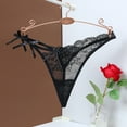 thumbnail image 2 of FhsagQ Lingerie Sets for Women Plus Size with Robe Womens Lace Ribbon Bow Seductive Low Waisted Hollow out Lifting Lingerie Fishnet Lingerie for Women Sets Black M, 2 of 3
