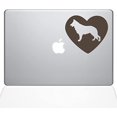 thumbnail image 1 of The Decal Guru Heart German Shepherd Decal Vinyl Sticker, 13" MacBook Pro (2015 & Older Models), Brown, 1 of 1