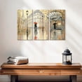 thumbnail image 2 of Elephant Stock To The Metro Wall Art - Horizontal Multi Panel Canvas - Hallway Wall Decor - Places Multi Panel - Beige And Red Decor By Julia Purinton - 23" x 14", 2 of 4