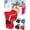 Red, variant on Luxtrada Lovely Ski Gloves Winter Outdoor Snow Warm Mitten Kids Gloves for Kids Boys and Girls (Suit 4-7 years)