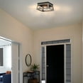 thumbnail image 4 of 2-Light Farmhouse Flush Mount Ceiling Light, Industrial Close to Ceiling Light Fixture for Kitchen, Hallway, Foyer, Dining Room, 4 of 8