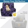 thumbnail image 4 of Kuiaobaty Crow Rose Print Recliner Chair Cover Dustproof Spider Web Reclining Sofa Slipcover Halloween Breathable Recliner Couch Cover Washable Reclining Slipcover with Elastic Bottom for Pets, 4 of 8