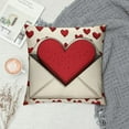 thumbnail image 2 of TIAOTIAOHOU Valentine's Day Pillow Covers Hearts Small Red Hearts Decor Throw Pillow Covers Valentine's Day Cushion Case Decoration for Sofa Couch, 2 of 5