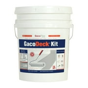 Gaco Western GacoDeck Deck Coating Kit - Waterproof, Solid, Satin Finish - 3.5 gal, Gray