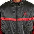 thumbnail image 4 of Air Jordan 5 Men's Satin Jacket Black-Gym Red ar3130-010, 4 of 5