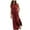 Red, variant on SwiftWear Summer Elegant Sleeveless Crew Neck Side Slit Dress for Women Casual Wear Flowy Maxi Dresses with Pockets S-2XL​​