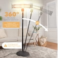 thumbnail image 6 of SereneLife Infrared Patio Heater, Electric Patio Heater for Indoor/Outdoor Use, Portable Stand Heater with Remote Control, 1500 W, for Restaurant, Patio, Backyard, Garage, Decks (Black), 6 of 7