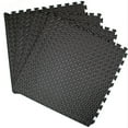 thumbnail image 2 of Selection 11.8" x 11.8" Black Foam Interlocking Floor Mats, Waterproof 12 Pack, 2 of 9