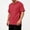 Red, variant on Mens T-Shirts - Crew Neck Short Sleeve T-Shirts for Men Performance Cotton Blend Summer Casual Stylish Tee with Side Pocket Big and Tall Size S-4XL White