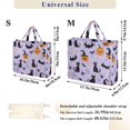 thumbnail image 2 of FORMRS Womens Corduroy Tote Bag Crossbody Shoulder Handbag with Pocket, Purple Halloween Pumpkin, 2 of 7
