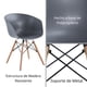 thumbnail image 4 of Set de 4 Sillas FRATELLO MUEBLES Sartré de comedor u oficina color Gris, 4 of 8
