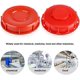 thumbnail image 4 of Tapa de tanque IBC, tapa de bolsa IBC para tanque de agua líquida, plástico rojo 163 mm TUNC Sencillez, 4 of 5