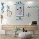 thumbnail image 2 of Pájaro en Ropa Puerta Entrada Lve Soporte de almacenamiento de montaje en pared Azul un Zulema Perchas de resina para pájaros, 2 of 8