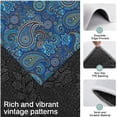 thumbnail image 3 of Blue Paisley Pattern Kitchen Rugs Sets Of 3,Kitchen Runner Rugs Non Skid Washable,Decorative Kitchen Floor Mats for Kitchen,Sink,Laundry,17"x30"+ 17"x47" + 17"x59", 3 of 6