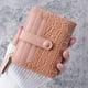 thumbnail image 1 of Cartera de piel de cocodrilo con hebilla para mujer, tarjetero corto con cremallera, monedero para varias tarjetas, 1 of 5