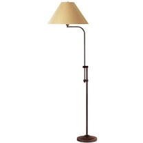 Cal Lighting 19" Durable Metal Floor Lamp with Adjustable Pole in Rust Brown