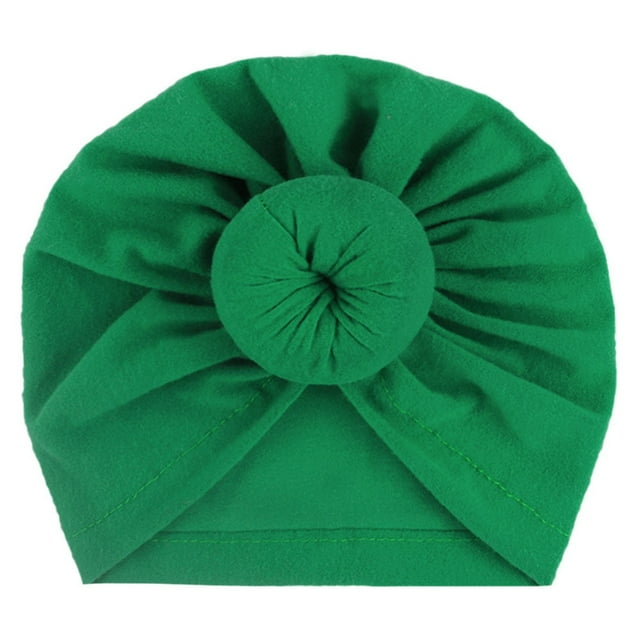 Turban Élastique Doux Noué pour Tout-Petits Filles et Garçons, Couvre-Chef Confortable et Extensible