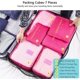 thumbnail image 3 of Travel Organiser Packing Bags, 6 PCS Travel Packing Cubes Set for Clothes Travel Luggage Organizers Storage Bags, 3 of 5