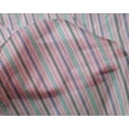 thumbnail image 3 of oneOone Soie Tabby Tissu Imprimé à Rayures Multicolores BTY 42 Pouces de Large, 3 of 3