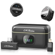 CMYBabee Professional Wireless Microphones, Mini Wireless Lavalier Microphone for Phone, Camera, PC, Laptop, Noise Cancellation, for Video, Podcast, Vlog, YouTube