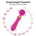 thumbnail image 2 of XBONP Handheld Massager Wand Dual Motors Vibrator Wand, Quiet & Waterproof, 18 Patterns for Tension Relief, Muscle, Back, Soreness Red, 2 of 7