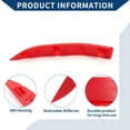 thumbnail image 4 of Unique Bargains Bumper Reflector No.61617355548 for BMW X1 2016-2019 Red 1 Pcs Rear Right, 4 of 7
