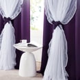 thumbnail image 2 of NICETOWN Purple Double Layer Blackout Curtain for Children Room, Thermal Insulated Grommet Ombre Design Blackout with Sheer Mix and Match for Bedroom, Purple, 2 Panels, W52 x L84, 2 of 8