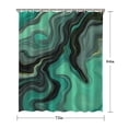 thumbnail image 5 of Green Gray Yellow Marble Pattern Shower Curtain 72"x84" ,Bathroom Decorative Shower Curtains Set with 12 Hooks,Modern Waterproof Washable Shower Curtain, 5 of 6