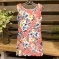 thumbnail image 3 of Hauts d'Été pour Femmes 2025, Débardeurs Amples Tendance à Imprimé Floral Col Rond Blouse en Chiffon Sans Manches Décontractée, 3 of 5