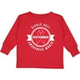 thumbnail image 3 of Inktastic Sickle Cell Awareness Month September with Red Ribbon Boys or Girls Long Sleeve Toddler T-Shirt, 3 of 5