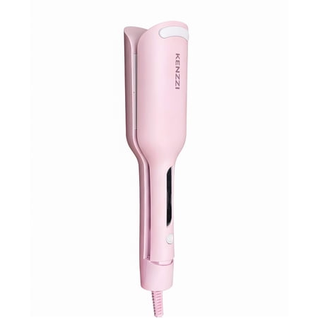kenzzi wave styler 2-barrel hair waver, 1.25 in, 6 heat settings, pink