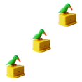 thumbnail image 1 of Yuarrent Caja de palillos de Estuche de almacenamiento de palillos de Dispensador automático Forma de pájaro Soporte de plástico ABS, Type1 NO1 Yuarrent CBP056568, 1 of 6