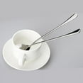 thumbnail image 5 of opvise Home Kitchen Tool 4 Pcs Long Round Stainless Steel Coffee Honey Ice Cream Spoons A, 5 of 7