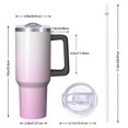 thumbnail image 2 of Modern 40oz Tumbler– Stainless Steel Insulated Tumbler with Handle and Straw, Large Capacity Travel Cup for Hot & Cold Drinks, 2 of 7