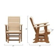 thumbnail image 5 of Anchor Bay Amish Crafted Poly Outdoor Glider, Birchwood on Antique Mahogany, 5 of 5