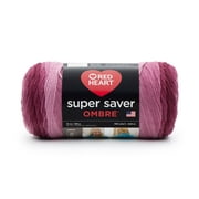 Red Heart Super Saver Ombre 4 Medium Acrylic Yarn, Anemone 10oz/283g, 482 Yards
