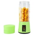 thumbnail image 2 of 380ml Plastic Portable Mini USB Home Electronic Fruit Blender Mixer Juicer with 2 Vanes (Green), 2 of 8
