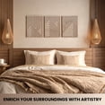 thumbnail image 4 of Modern Wooden Wall Sculptures - Set Of 3 Home Decor Accent Large Art For Living Room  Bedroom Office Easytallation (oak Medium Mountain And Sun), 4 of 7