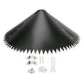 thumbnail image 2 of Deflector De Ardilla Protector Para Poste De Comedero De Pájaros, Montaje En Poste Exterior De Acero Inoxidable De PVC, Protector De Casa Para Pájaros A Prueba De Ardillas, Negro, 2 of 7