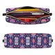 thumbnail image 2 of Fotbe leaf flower Skull colorful Estuche para Lápices de Cuero con Estampado, Estuche con Cremallera Resistente, Organizador Compacto y Elegante para Papelería, 2 of 7