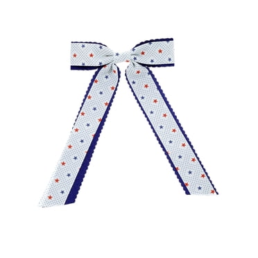 Way to Celebrate Americana Patriotic Ribbon Hair Bow