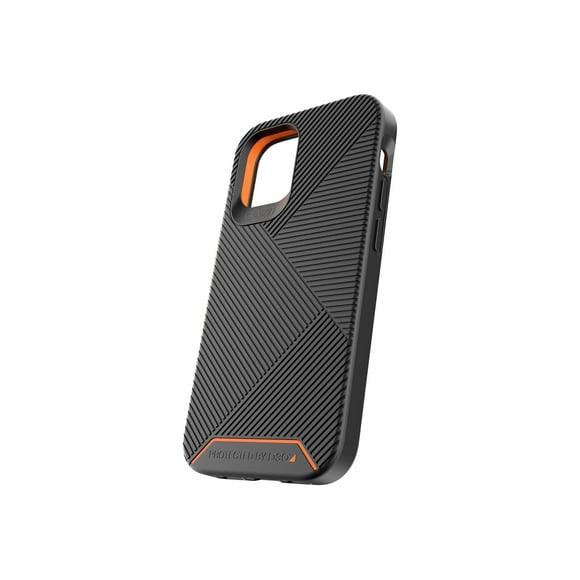 Gear4 Battersea - Back cover for cell phone - polycarbonate, D3O, thermoplastic polyurethane (TPU) - black - for Apple iPhone 12 mini